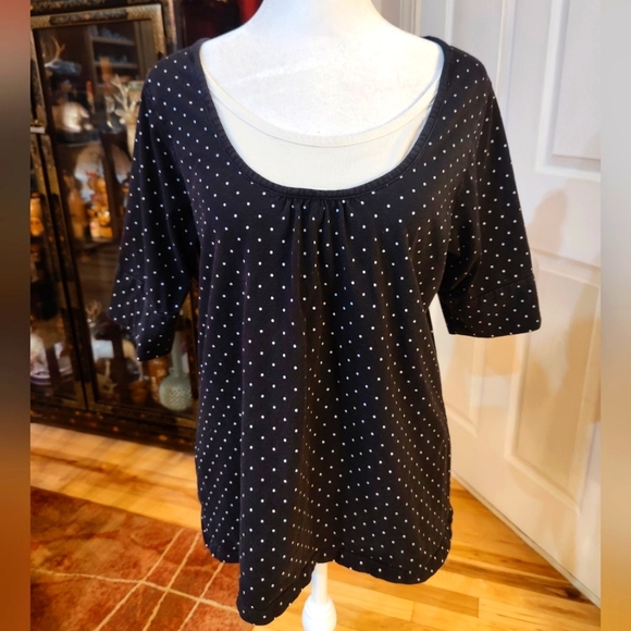 Vintage Y2K Venezia Polka Dot Top - Picture 1 of 4